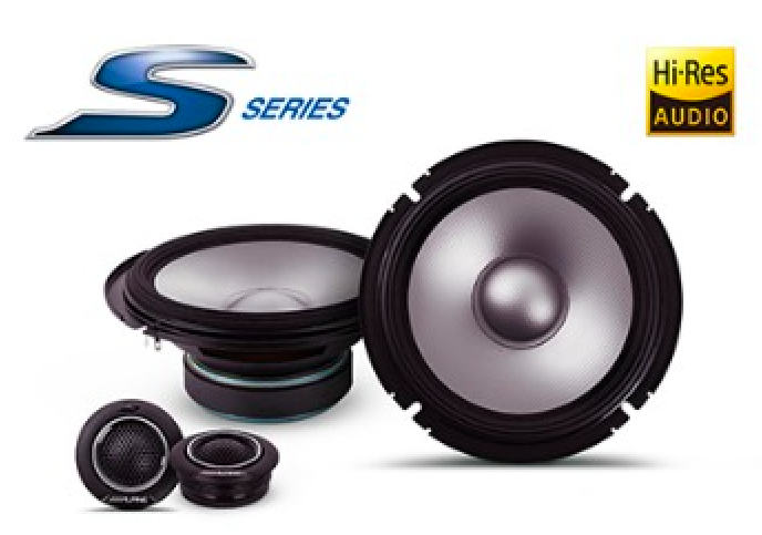 S2-S65C- Alpine S2-S65C S-Series 6.5-Inch Component Speaker