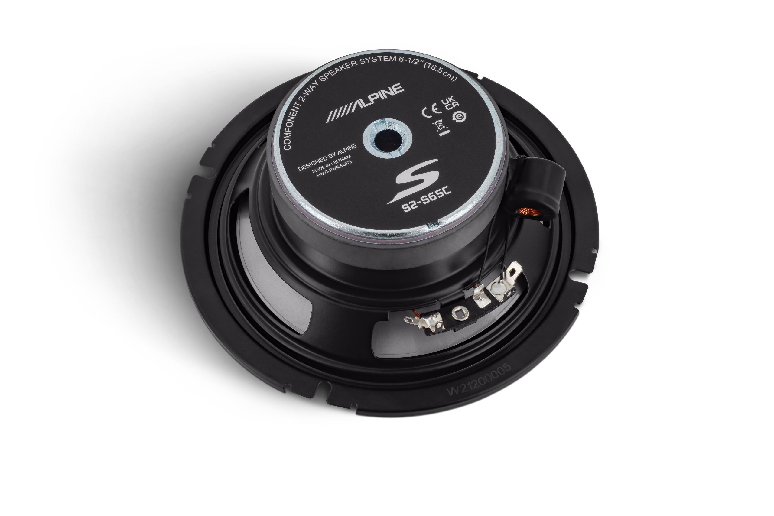 Altoparlante Coassiale ALPINE S2-S65 Da 16,5 Cm (6,5″) – 2 Vie, Hi-Res Audio, 80W RMS, Certificato E Potente