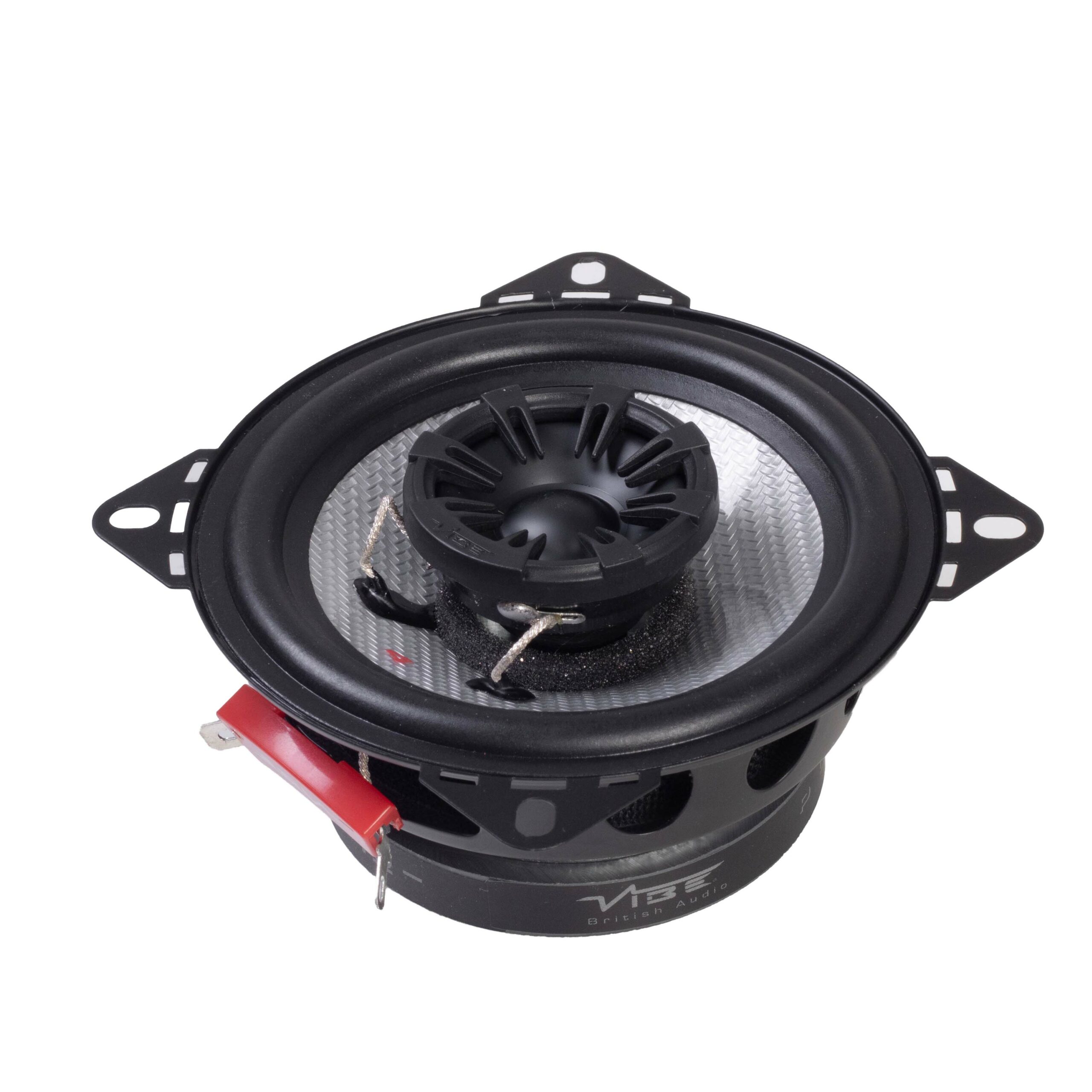 Vibe Pulse 4" 2 Way Co-Axial Speaker 40W RMS / 120W Peak 83dB PEI Dome Tweeters - Image 2