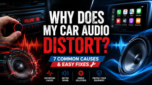 Why does my car sound distort